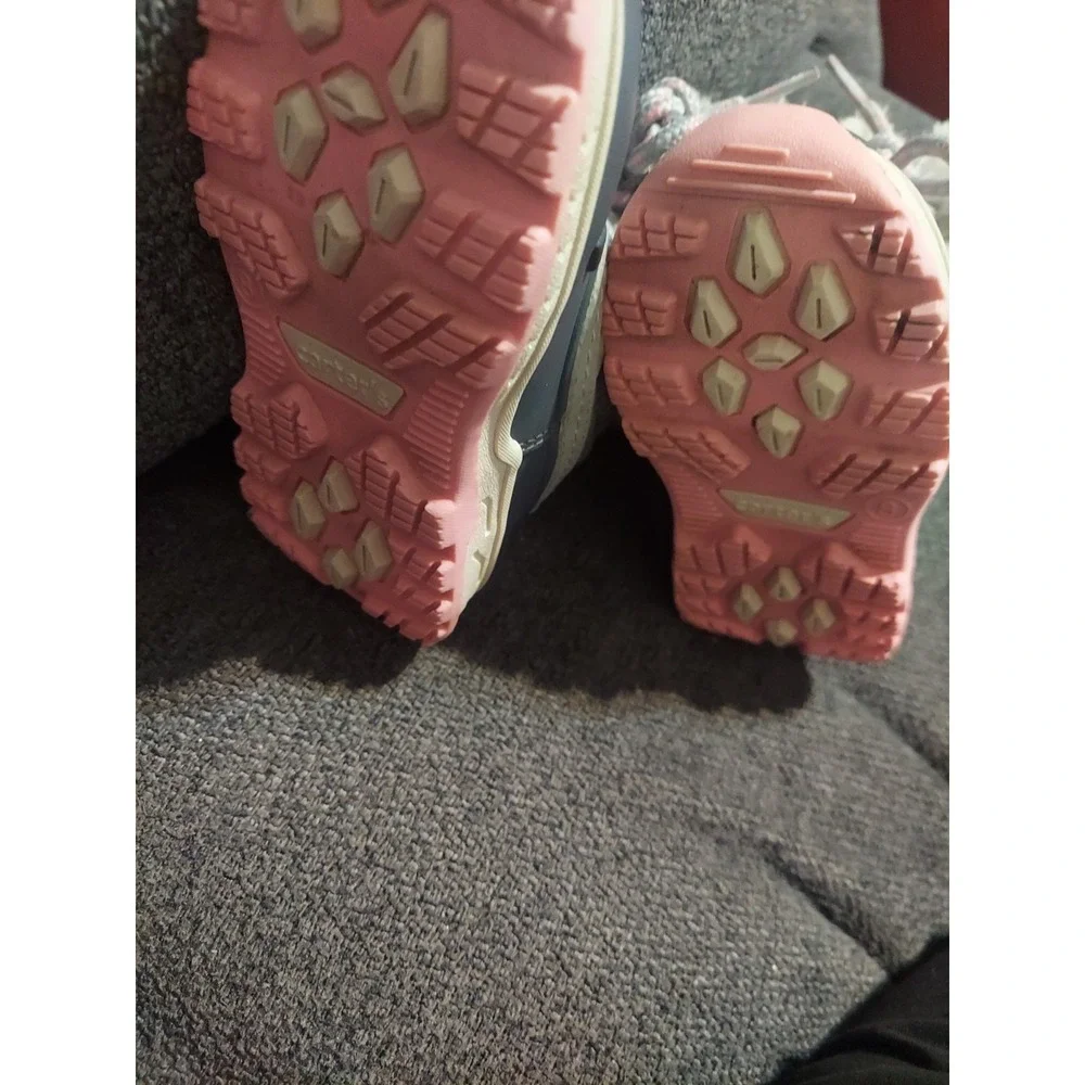Carter's  Kids Vermont Winter Rain Snow Boots w  Faux  Fur Pink & Gray Size 8